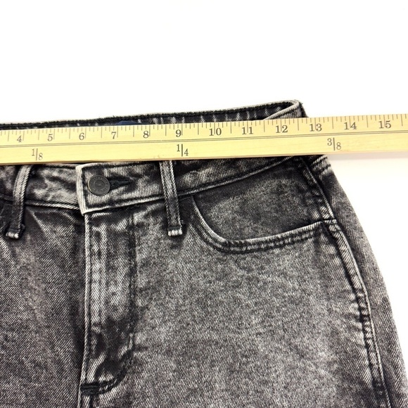 HOLLISTER WOMENS SZ 1S CURVY HIGH-RISE MOM JEAN VINTAGE BLACK WASH STRETCHY FIT - Picture 9 of 12
